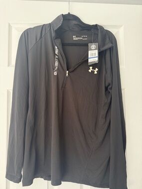 Under Armour Black Lightweight Quarter-Zip Pullover